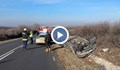 Ауди се преобърна по таван край Хасково