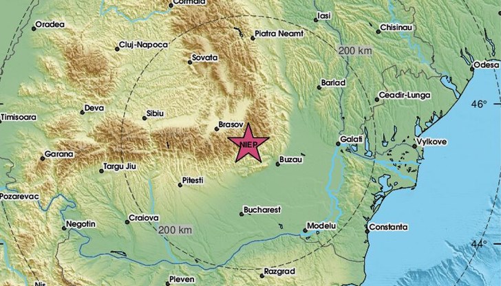 Трусът бе регистриран преди час