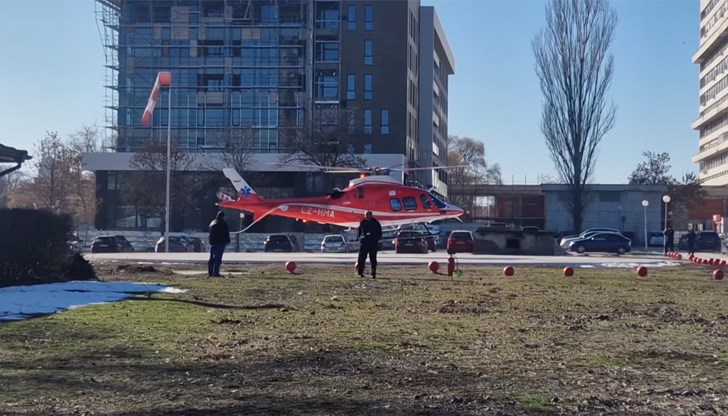 Израелският гражданин бе транспортиран днес с въздушната линейка
