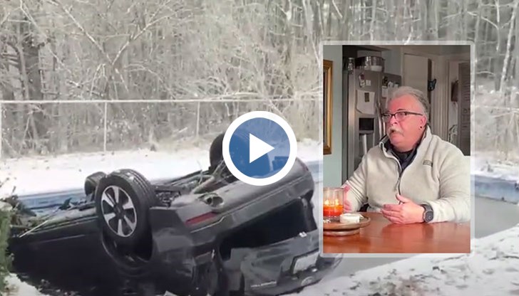 55-годишният Брент Хил е припаднал зад волана на автомобила си