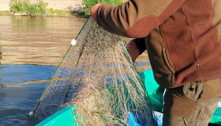 Инспектори конфискуваха 70-метрова бракониерска мрежа