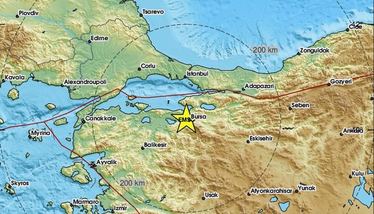 Трусът е бил на дълбочина от 10 километра