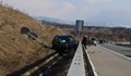 Джип изхвърча от АМ "Струма" край Кочериново