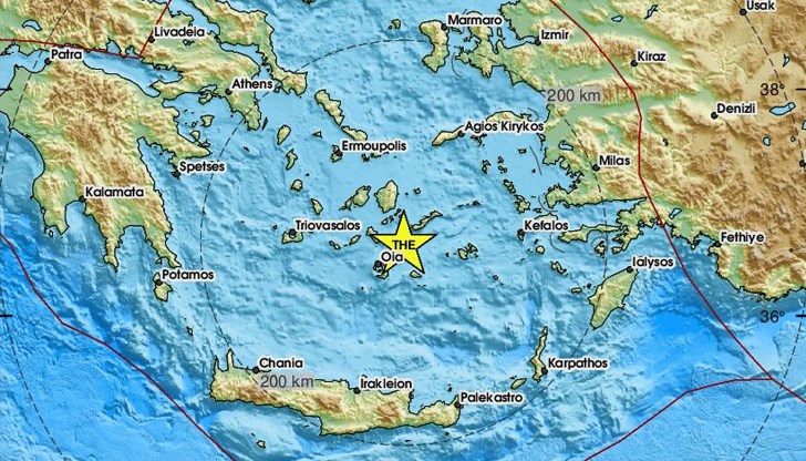 Трусът е на дълбочина 10 километра Трусът е на дълбочина 10 километра