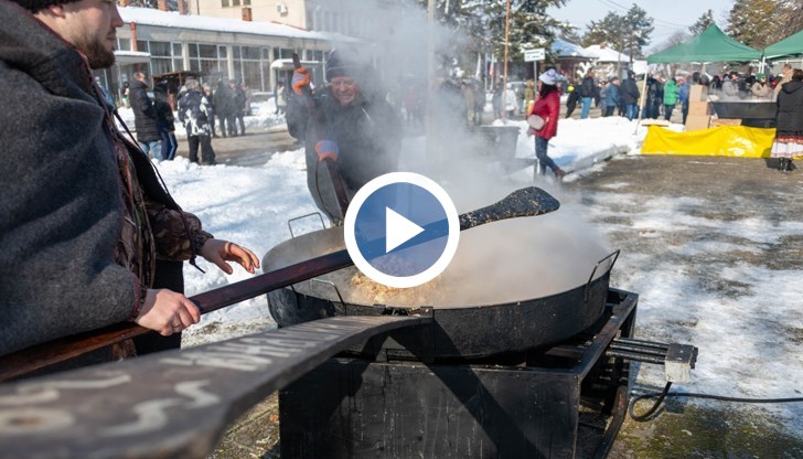 Вкусната гозба бе забъркана в юнашки тиган