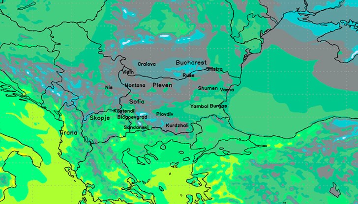Почти пролетно със слаби валежи от дъжд