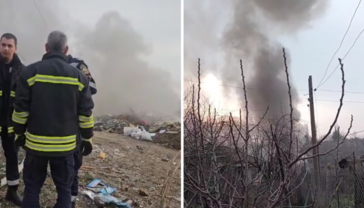 Жители алармират за опасност от разрастване на огъня към къщите в района