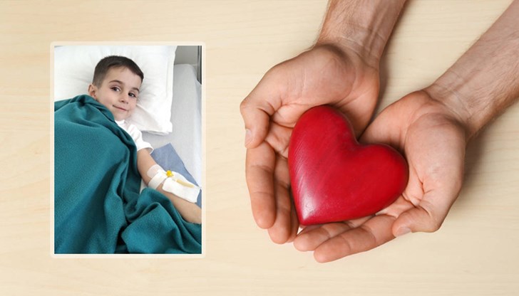 Момченцето страда от рядкото заболяване полимиозит, което атакува мускулите му