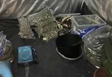 При спецакцията са иззети 12 килограма марихуана и оборудване за