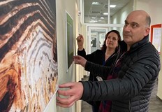 Творби на Явор Мичев промениха пространството в сградатаСивата административна сграда