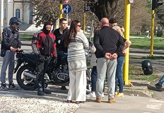 Катастрофа на кръстовището при църквата Всех Святих Около 15 00 часа днес