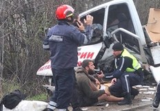 23 годишният мъж е управлявал бус Мерцедес Спринтер 312 Д 23 годишен жител