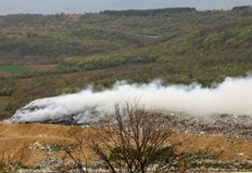 Мобилна станция за измерване на качеството на въздуха е позиционирана