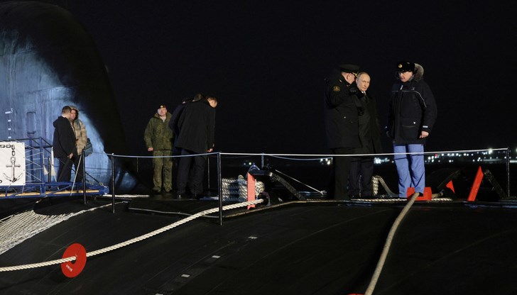 Руският президент направи заявлението по време на визита на атомна подводница