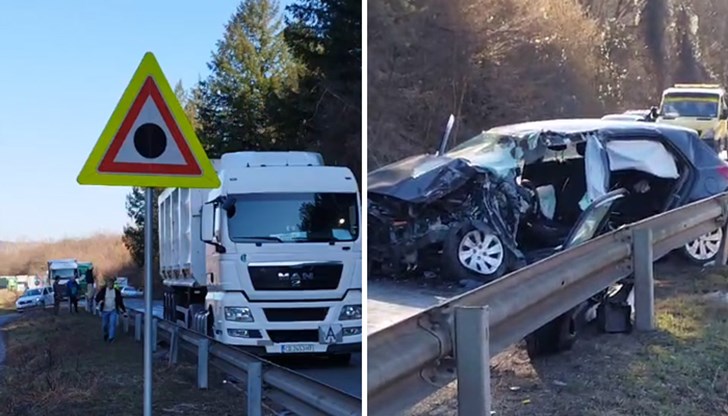 Бебе и млада жена пострадаха при сблъсък между лек и товарен автомобил на главния път Бебе и млада жена пострадаха при сблъсък между лек и товарен автомобил на главния път