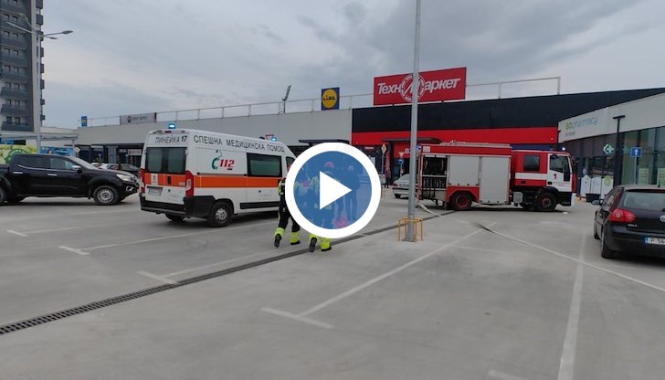 Евакуация на "пострадали" беше част от тренировката на спасителните екипи