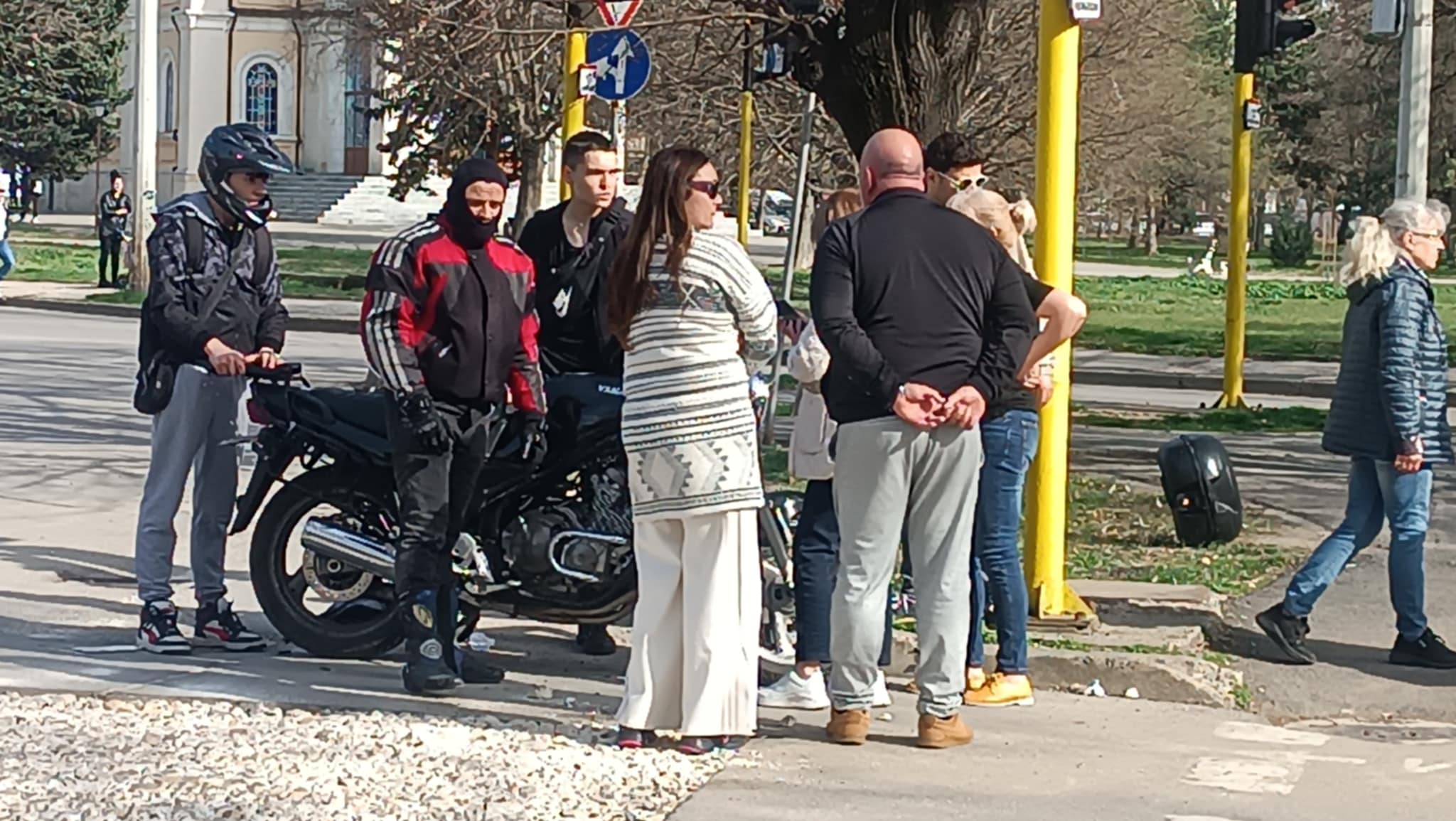 Катастрофа на кръстовището при църквата Всех СвятихОколо 15:00 часа днес