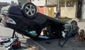 Пиян шофьор обърна колата си по таван във Варна
