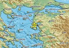 Трусът е регистрирано късно снощи на 131 километра от турския