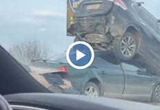 Осем автомобила се нанизаха при втория инцидент а в първия