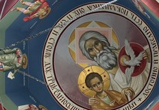 Иконографията на западния купол е завършена в навечерието на най светлия