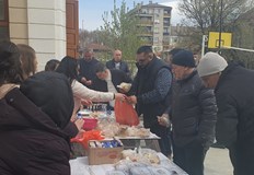 Събитието се стоя в двора на Духовното училищеВ рамките на