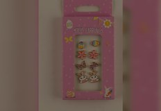 Продуктът съдържа високо съдържание на кадмийДетски обеци с великденски мотиви