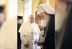В столицата главата на Римокатолическата църква се срещна с българския