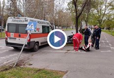 Младият мъж се е блъснал в пътен знакМлад моторист пострада