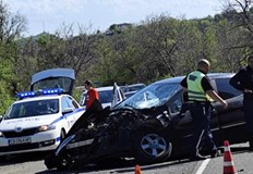 Образува се задръстване в района на вилната зонаТежка катастрофа е