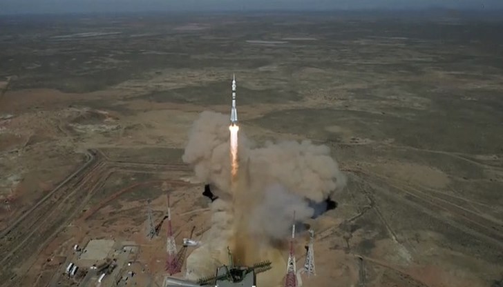 Стартът на кораба "Союз МС-27" от Байконур към МКС Стартът на кораба "Союз МС-27" от Байконур към МКС