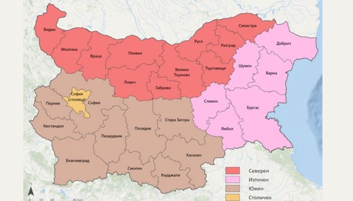 От 2027 година страната ще има само 4 района за планиране От 2027 година страната ще има само 4 района за планиране