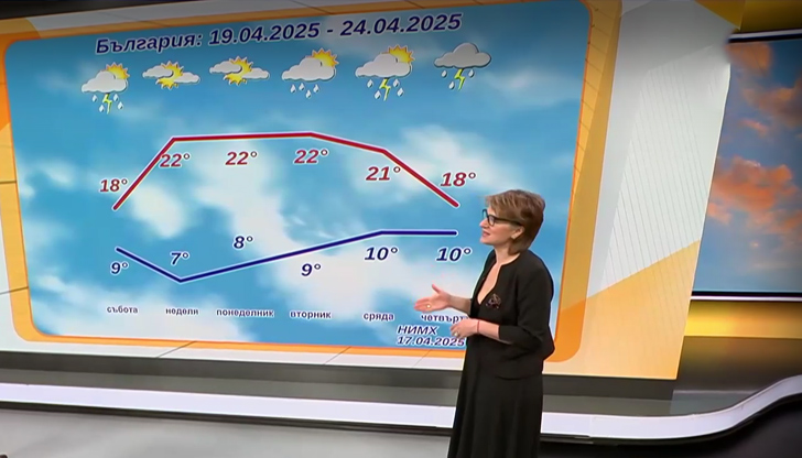 Температурите ще бъдат между 10 и 15 градуса в нощта