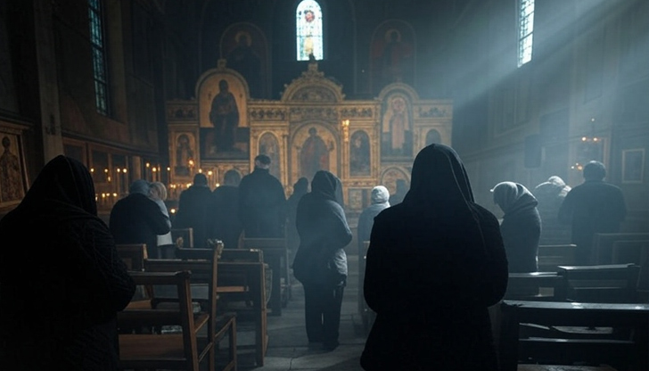 Вярващите се събират в храмовете, за да почетат деня на