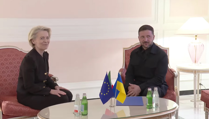 Урсула фон дер Лайен и Володимир Зеленски проведоха среща в