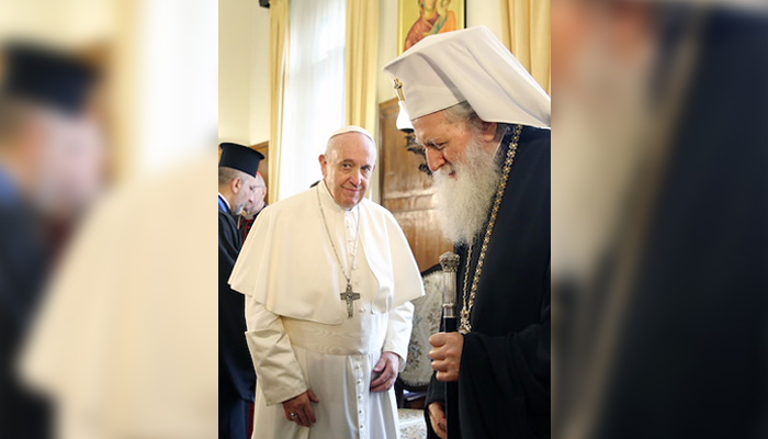 В столицата главата на Римокатолическата църква се срещна с българския