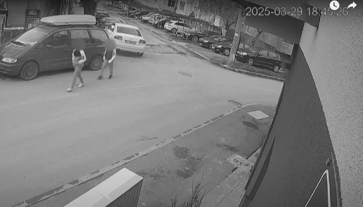 Камери заснеха нападението над две деца на кръстовище в градаШуменската