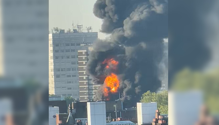 Над 100 пожарникари се борят с пламъците Голям пожар избухна