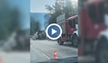 ТИР с памук изгоря на Прохода на Републиката