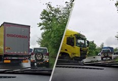 Полицията пренасочва трафика през Монтана по обходен маршрутТежкотоварен камион се