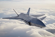 Четвъртият прототип на безпилотния самолет използва турбореактивен двигател с форсаж