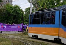 Работниците отхвърлиха предложението за 100 лева увеличениеПротестът на наземния градски