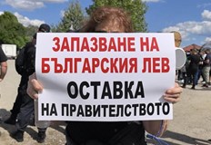 Демонстрантите настояват за референдум за запазване на българския левПротестиращи блокираха