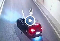 Камери заснеха 10 минутна фотосесия в автомагистрала Струма Младежи решиха да си