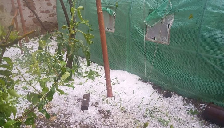 Бурни ветрове и пороен дъжд нанесоха щети по домове и автомобили в района