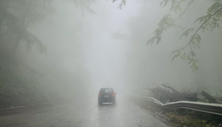 Мъгла затруднява движението на прохода Петрохан