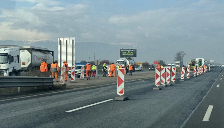 Две отсечки на магистралата са с нова организация на движението до 30 юни