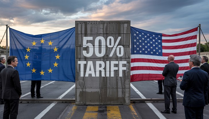 Брюксел отхвърля заплахата на Тръмп за 50% мита Брюксел отхвърля заплахата на Тръмп за 50% мита