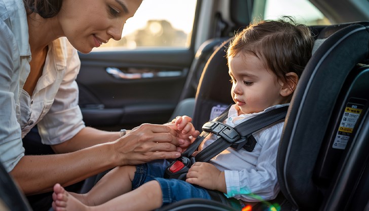 Българските родители често пренебрегват употребата на предпазни колани и детски столчета дори на най-опасните пътища в страната