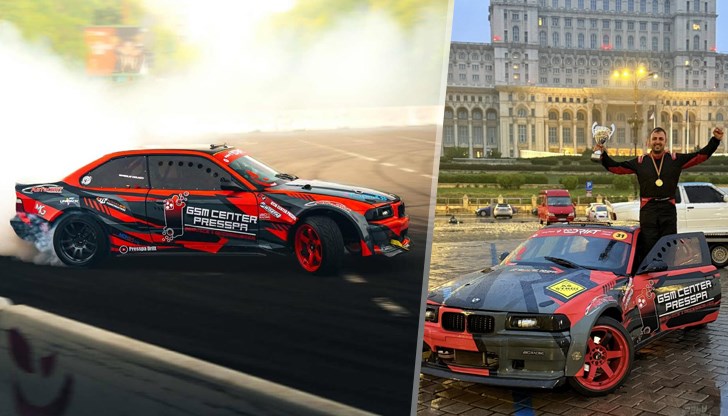 Преслав Чолаков с BMW E36 Coupe демонстрира високо майсторство в тежки условия